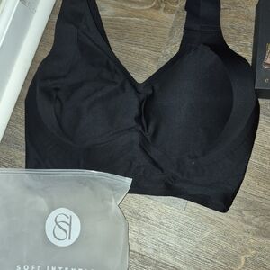 Soft Intention Brand Seamless Black Comfort Bra Size 2xl